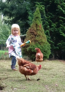 Blog - Tochter Tilda und die Hühner
